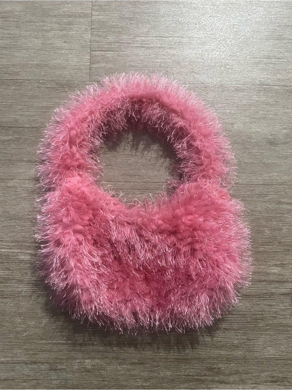 SHEIN Pink Fluffy Mini Bag